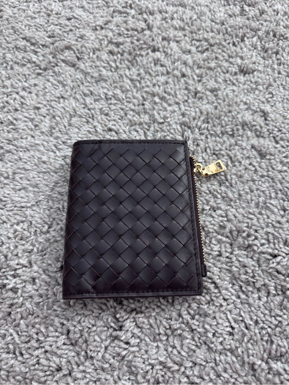 Genuine leather bi-fold wallet from Italy
